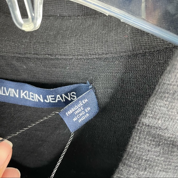 Calvin Klein Colorblocked Black Polo Shirt XXL - Picture 6 of 12